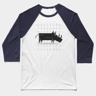Geometry Wild Boar Baseball T-Shirt